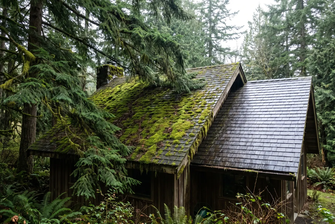 Moss Treatment & Roof Cleaning in the San Juan Islands
