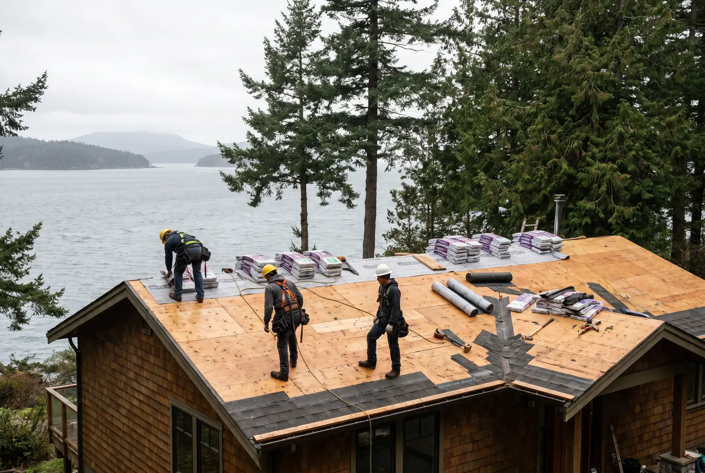 Roof Replacement in the San Juan Islands